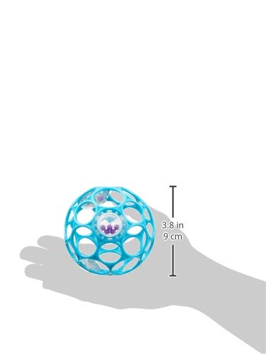 Oball Rattle Easy Grasp Toy, Ages Newborn +, Teal, 4 Inch